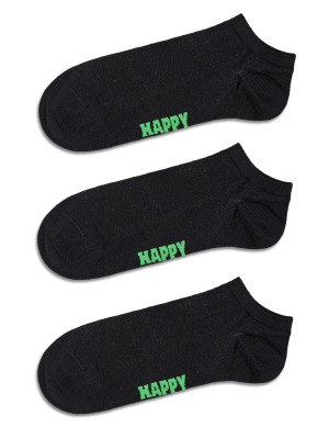 3-Pack Solid Low Socks