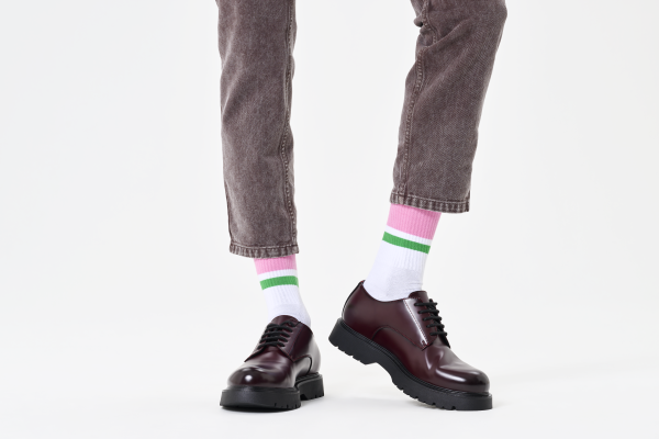 Simple Stripe Sneaker Sock