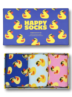 3-Pack Rubber Duck Socks Gift Set