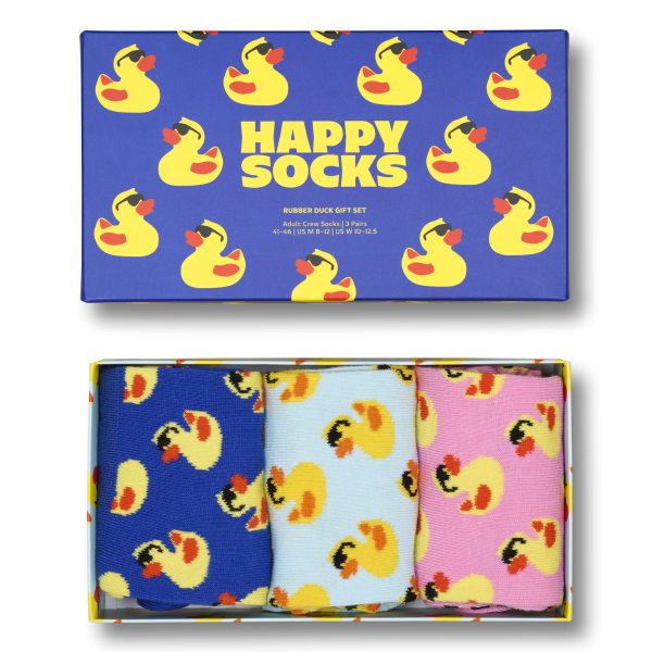 3-Pack Rubber Duck Socks Gift Set