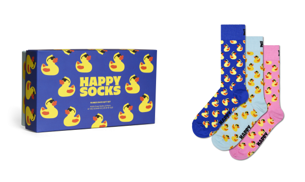 3-Pack Rubber Duck Socks Gift Set