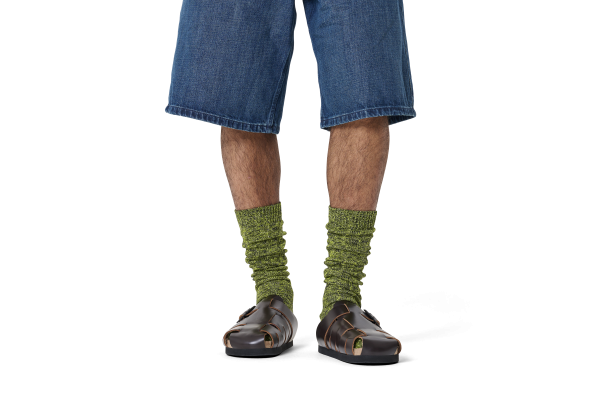 Shimmering Slouch Sock