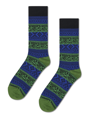 Bike Jaquard Sock