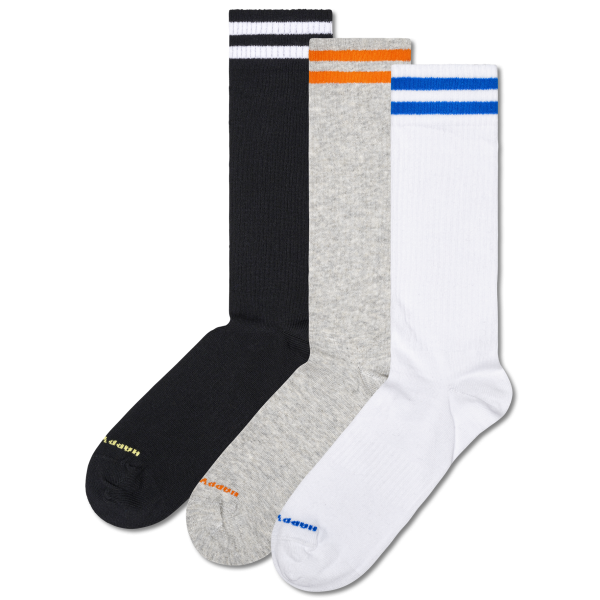 3-Pack Solid Sneaker Socks