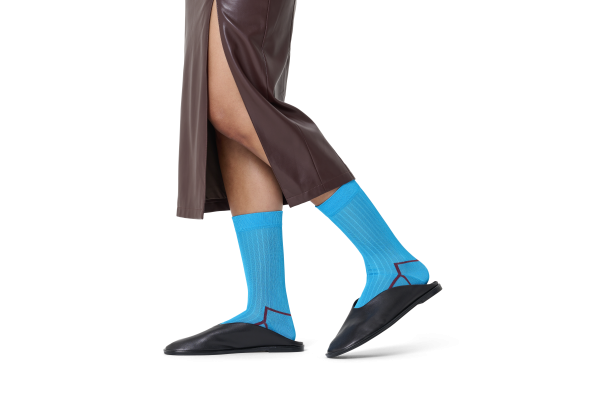 Contrast Stripe Sock