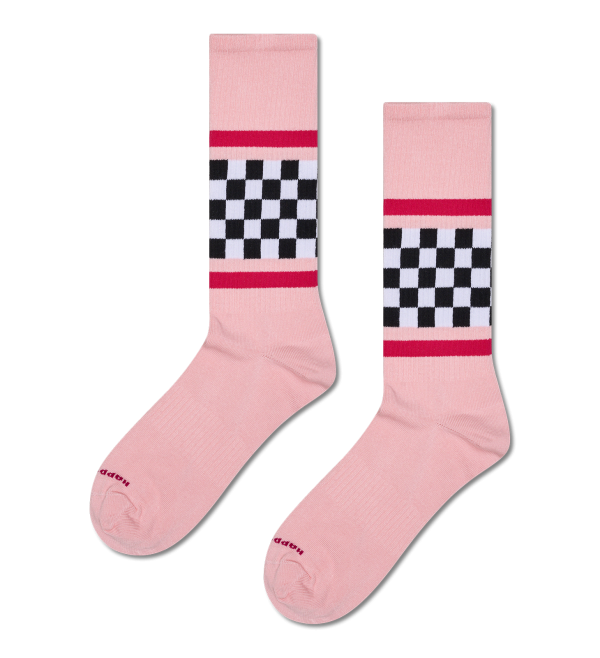 Checked Stripe Sneaker Sock