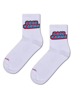 Good Karma 1/2 Crew Sneaker Sock