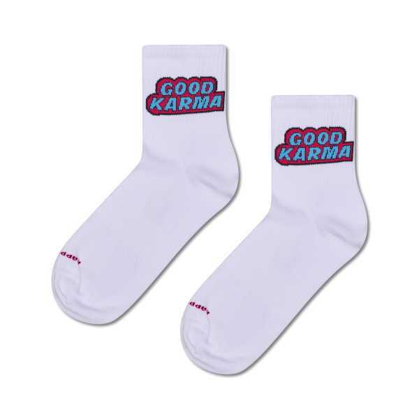 Good Karma 1/2 Crew Sneaker Sock