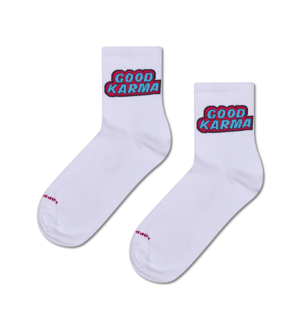 Good Karma 1/2 Crew Sneaker Sock