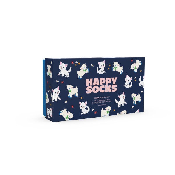 3-Pack Animal Blue Socks Gift Set