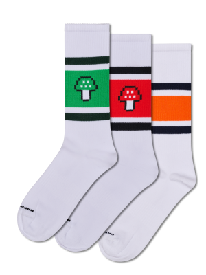 3-Pack Mushroom Sneaker Socks