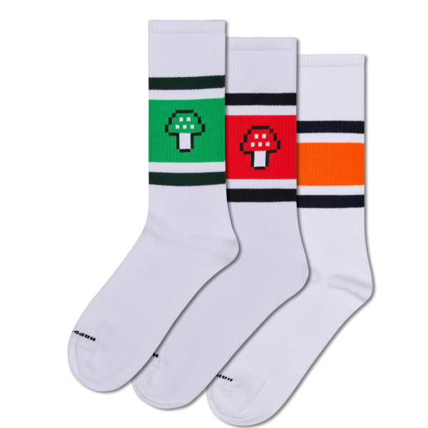 3-Pack Mushroom Sneaker Socks