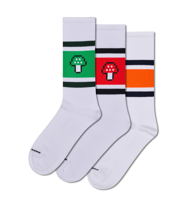 3-Pack Mushroom Sneaker Socks