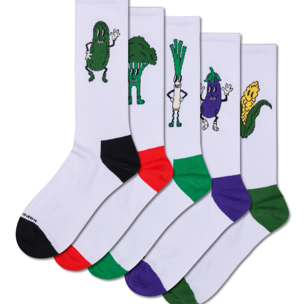 5-Pack Vegetable Sneaker Socks